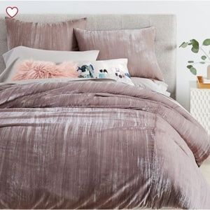 Plush Velvet Queen Duvet - West Elm